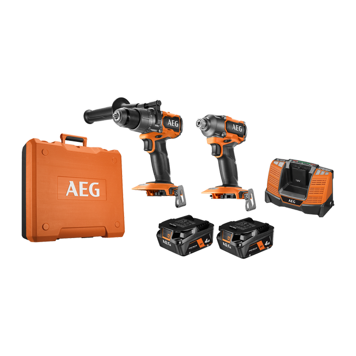 AEG 18V 4.0Ah 2-Piece Brushless FORCE Combo Kit