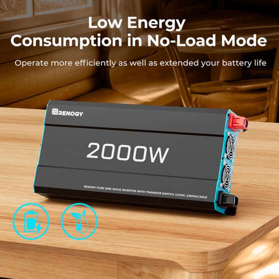 Renogy 2000W Pure Sine Wave Inverter With AC Transfer - Image 2